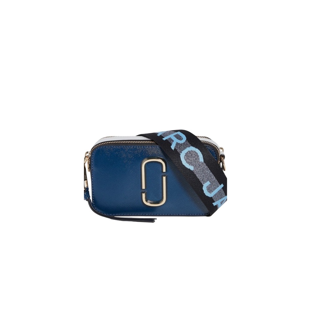Marc Jacobs Snapshot Crossbody Bag‎ New Blue Sea Multi Saffiano Leather M0014146
